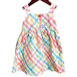 Okie Dokie 2T Girls Multicolor Striped Dress